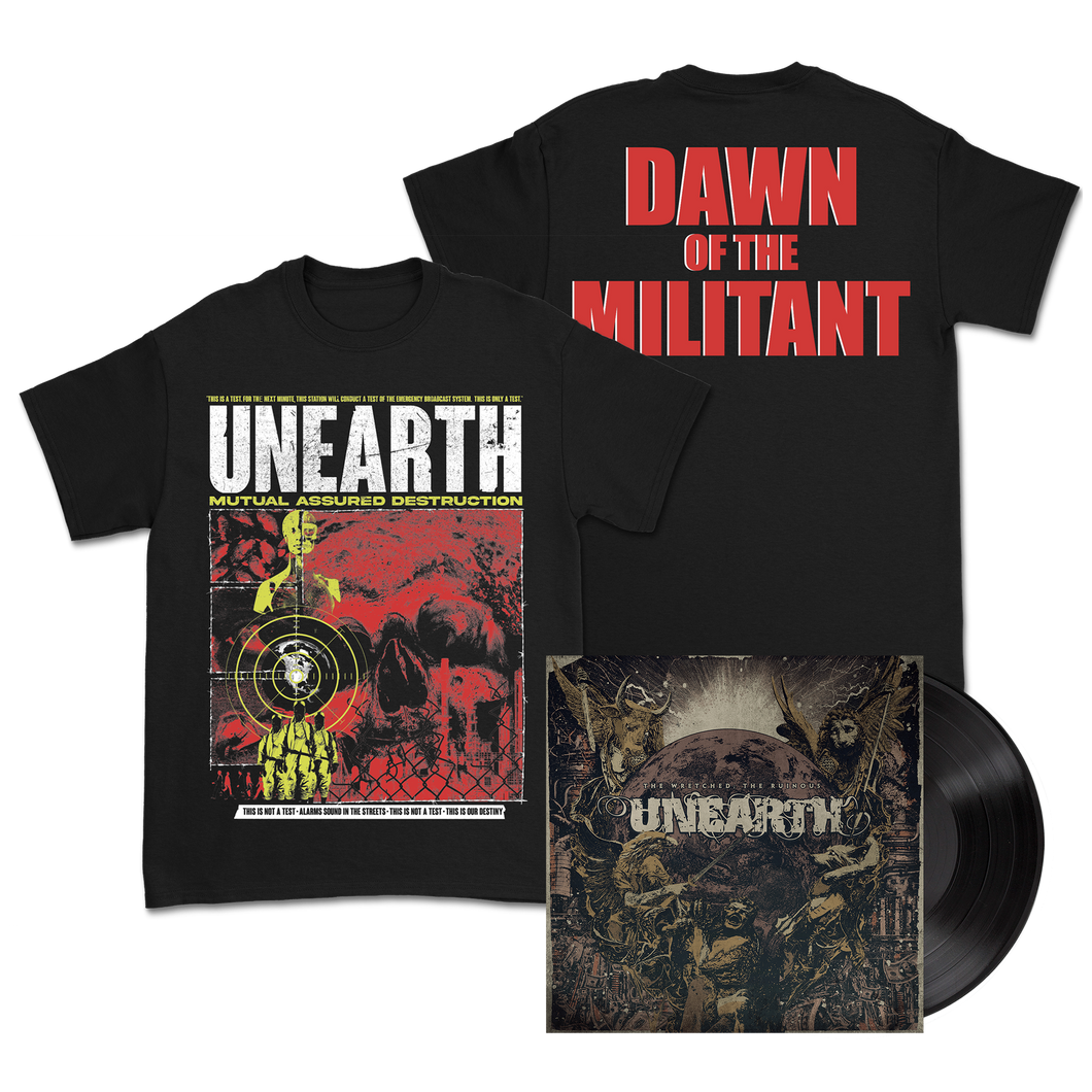 Dawn of the Militant T-Shirt + The Wretched ; The Ruinous Black LP Bundle