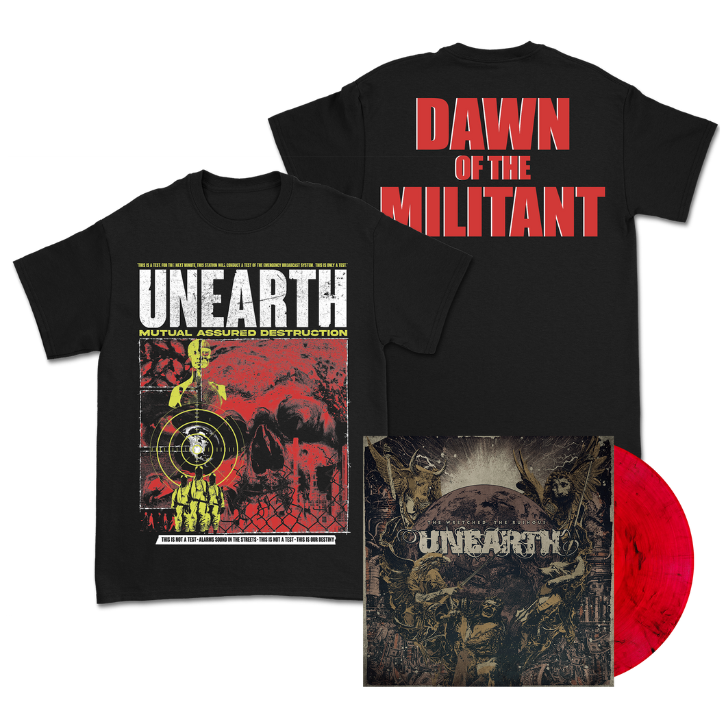 Dawn of the Militant T-Shirt + The Wretched ; The Ruinous Red LP Bundle