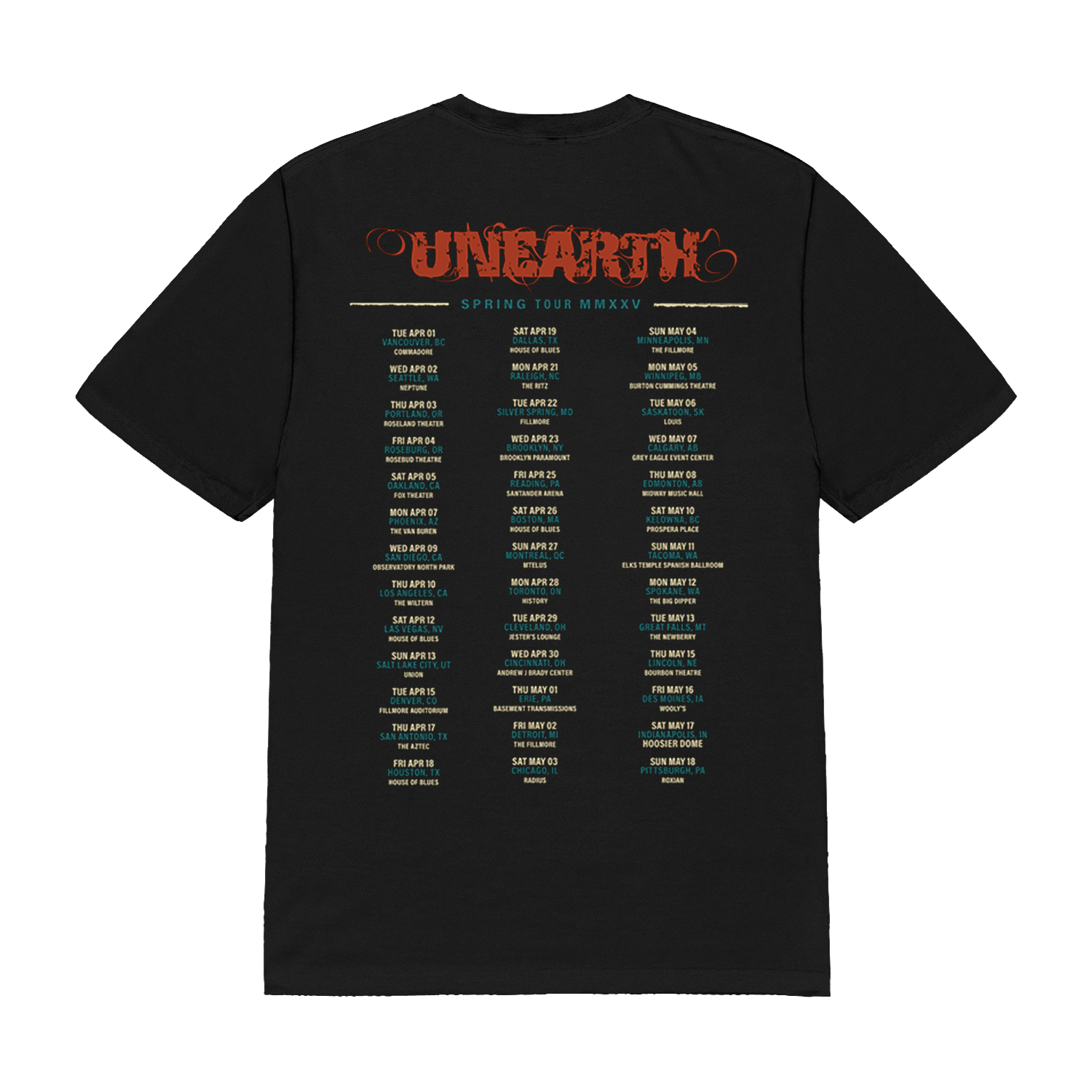 Tour Date Tee